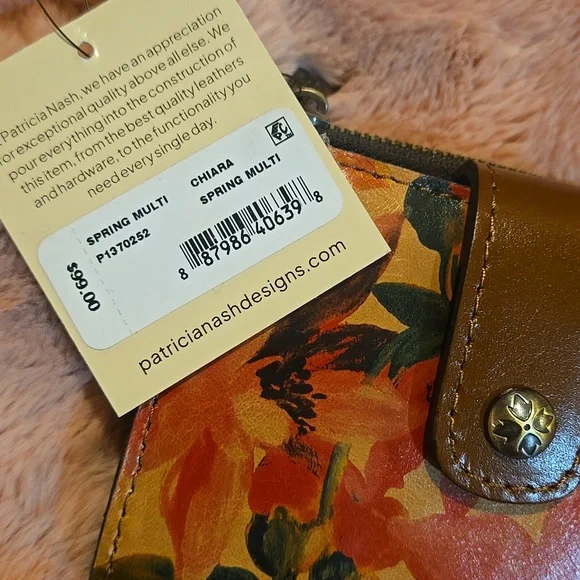 Patricia Nash Spring multi Floral Chiara Wallet *nwt - Picture 6 of 8